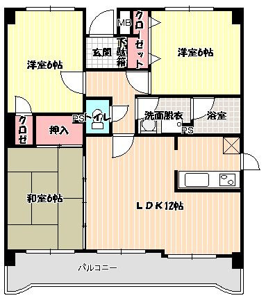 クレスト6の間取り
