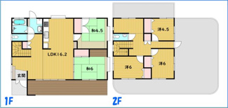 【間取り】 | 【戸建】沖縄市比屋根2丁目