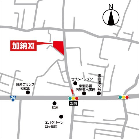 ライフフィールド加納Ⅺの地図