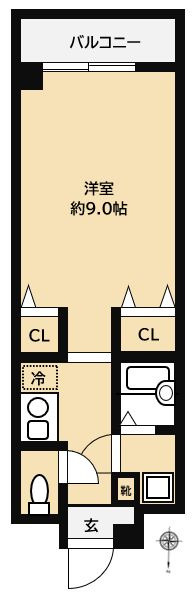 シティスクエア福岡の間取り