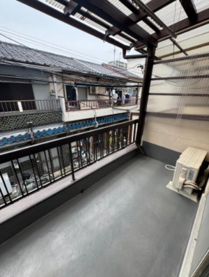下田町テラスハウスのバルコニー