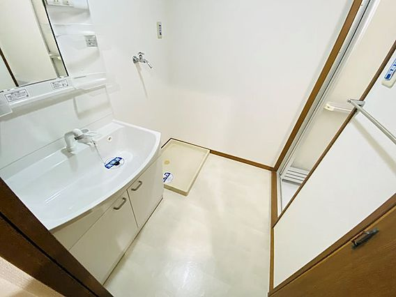 熊本市東区新外３丁目の賃貸マンションの独立洗面台