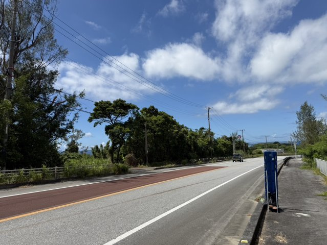 【事業用地】宜野座村惣慶土地の前面道路含む現地写真