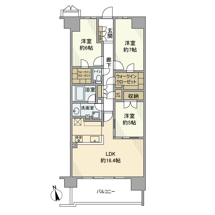 リーフィアレジデンス橋本の間取り