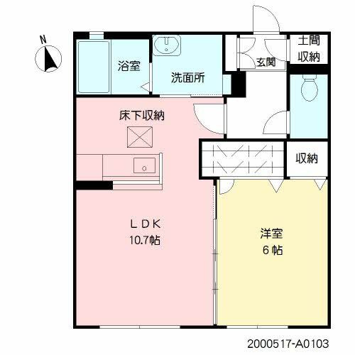 コゥジィーコートＭの間取り