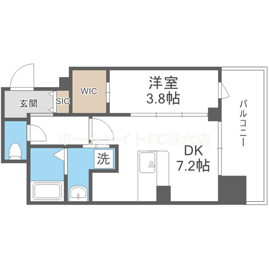 【間取り】 | la Waison NAMBA west