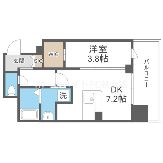 【間取り】 | la Waison NAMBA west