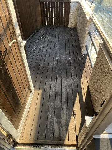 渋谷区東２丁目の事務所のバルコニー