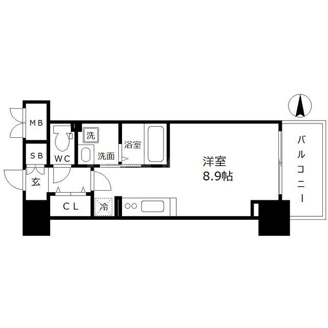 LOWLANDS西天満（ローランズ西天満）の間取り|LOWLANDS西天満（ローランズ西天満）　開放感のある間取り