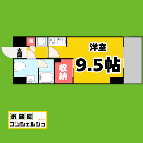 澄和レジデンス名古屋(トワレジデンス　旧名称:プレディアスタイル名古屋)の間取り