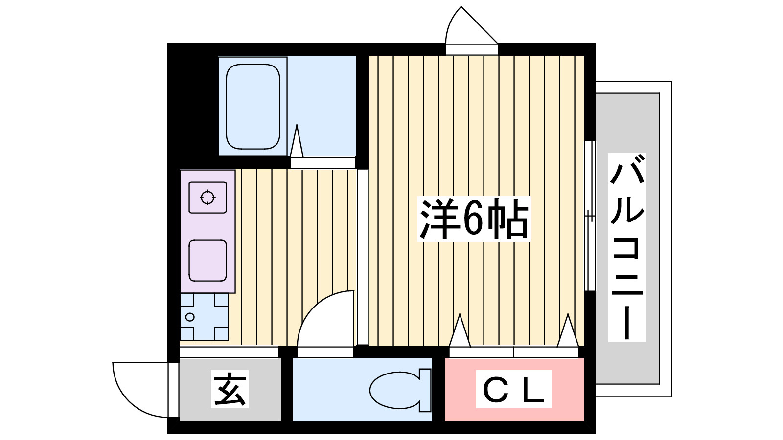 エール向陽の間取り