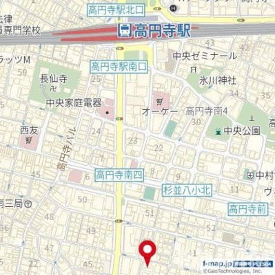 【地図】 | スカイコート高円寺第５