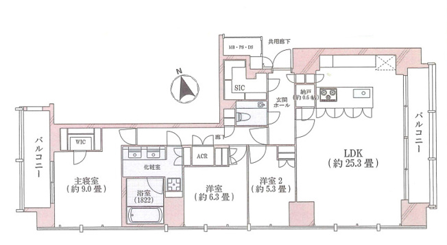 【間取り】 | ディアナガーデン恵比寿ＴｈｅＨｏｕｓｅ