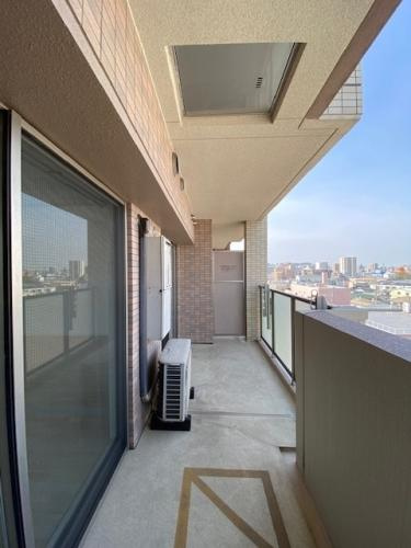 福岡市南区清水４丁目の賃貸マンションのバルコニー