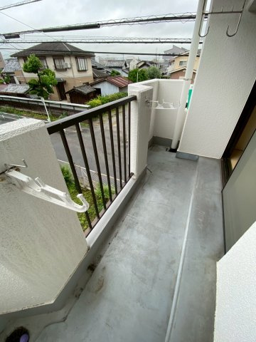 クレスト弐番館のバルコニー