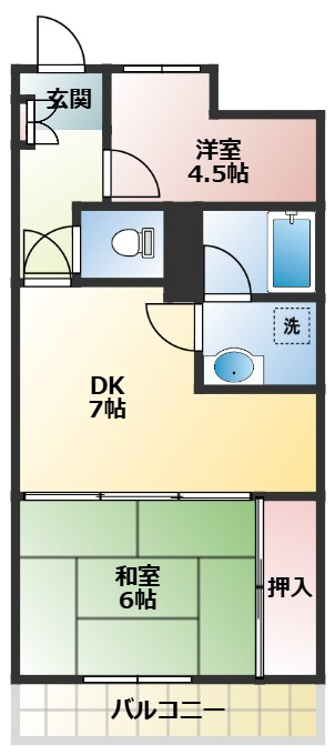 クレスト弐番館の間取り