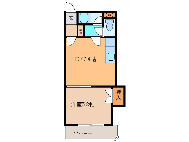 ﾏｰﾍﾞﾘｯｸ帯広東ANNEXの間取り