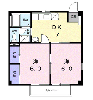【間取り】 | サンライズハイムＢ