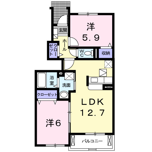 【間取り】 | シャノアール　中迫