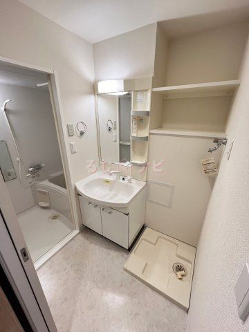 福岡市南区清水１丁目の賃貸マンションの独立洗面台|展望
