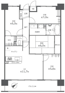 【間取り】 |  【上質リフォーム】ローレルコート古江 | ※
間取図では分からない広さや明るさ，
資料には記載されていない情報があります。
ぜひ、現地を見られる事をお勧めいたします！
