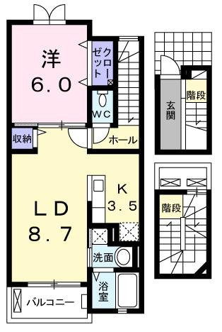 ウィステリア　ガーデン　Ａの間取り