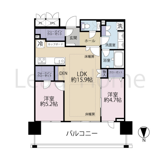 【間取り】 | パークホームズ南麻布ザ　レジデンス