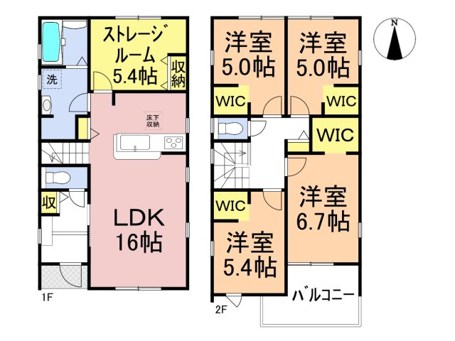 リーブルガーデン　岐阜市中鶉　全４区画分譲の間取り|■４号棟　■ヤマダ不動産　株式会社リライフ　
■夢のマイホーム購入をフルサポートします！