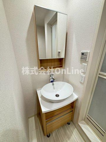 フジパレス森河内西Ⅱ番館の独立洗面台