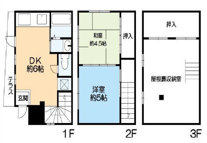 中原通1丁目貸家の間取り