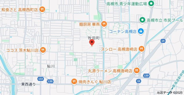 富田団地71号棟の地図