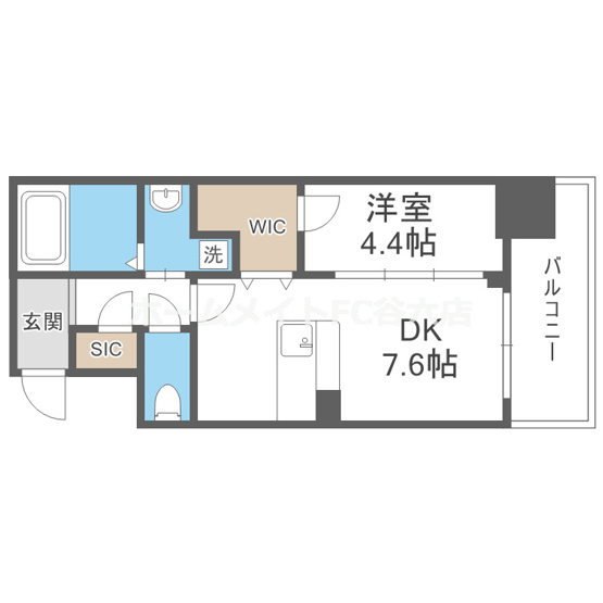 【間取り】 | la Waison NAMBA west