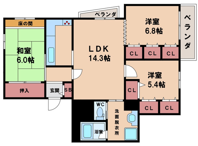 【間取り】 | シャトーヌーボーテ吉祥苑