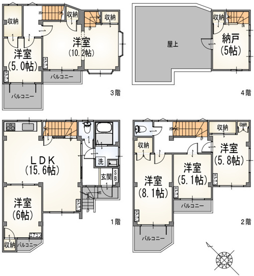 【間取り】 | 大塚戸建　15526