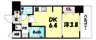 【間取り】 | プレサンス神戸水木通ルミエス