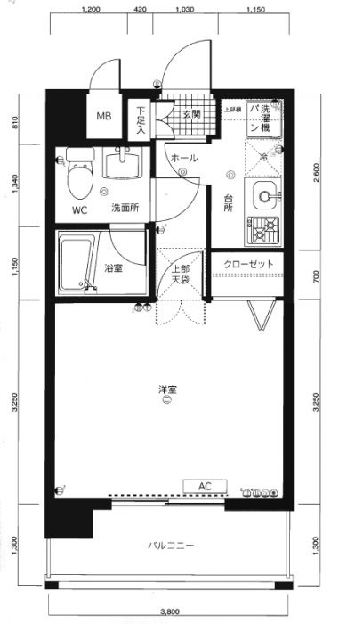 ピュアドームグレース博多の間取り