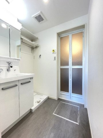 gracia箱崎の洗面所|シンプルで使いやすい洗面台です！