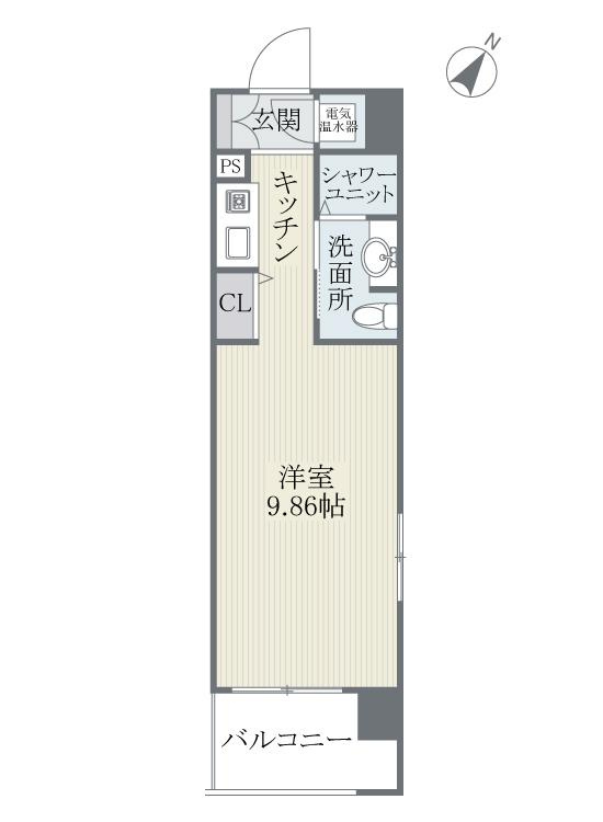 フェルト627の間取り|使いやすい間取りです。