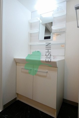 モダンパラッツォ博多riva2(モダンパラッツォ博多リバー2)の洗面所|シンプルで使いやすい洗面台です！