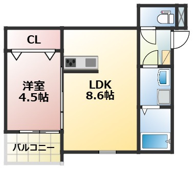 フォレスト渡鹿の間取り