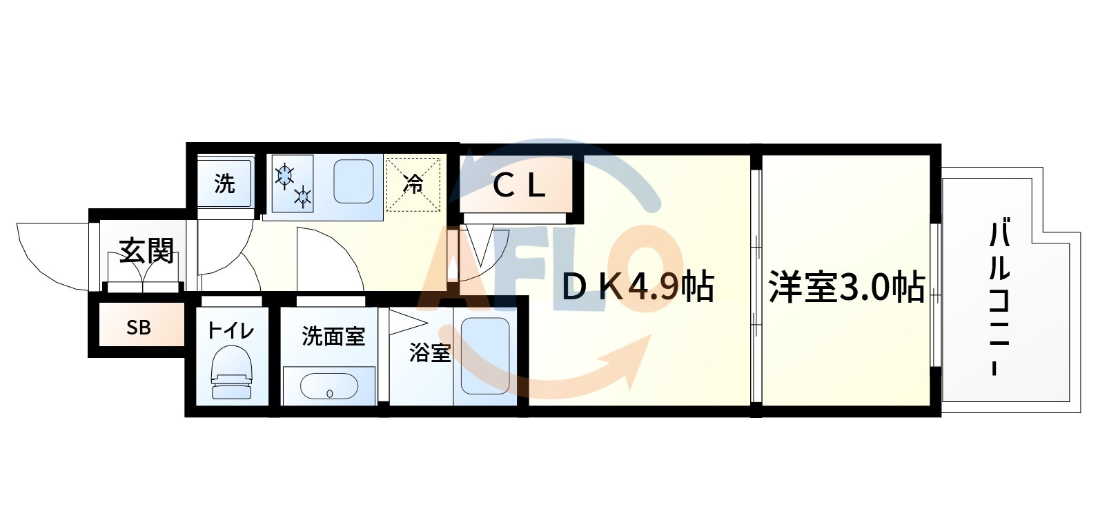 セレニテ東梅田アリエの間取り