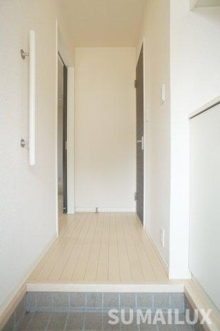 熊本市中央区新大江２丁目のアパートの玄関