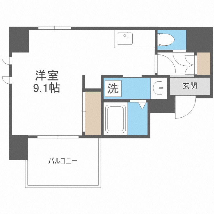 アバンティ大阪ドームシティの間取り