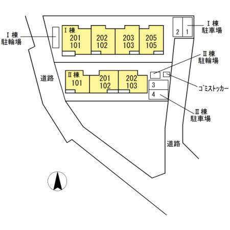 Minette　Ⅰの区画図