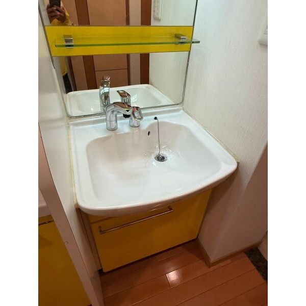 プレサンス本町リアルシティの独立洗面台