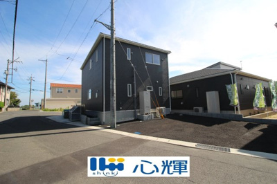 【前面道路含む現地写真】 | クレイドルガーデン宇部市西岐波第９（２号棟） | コミュニティー以外の方々の出入りも少なく、お車の出し入れも楽々です。
