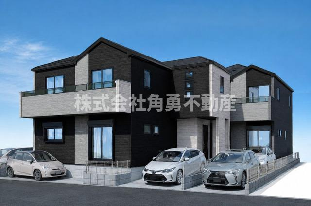 平塚市袖ヶ浜4期　新築一戸建て　2号棟の外観パース|外観イメージパース