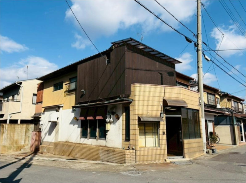 太秦蜂岡町の前面道路含む現地写真