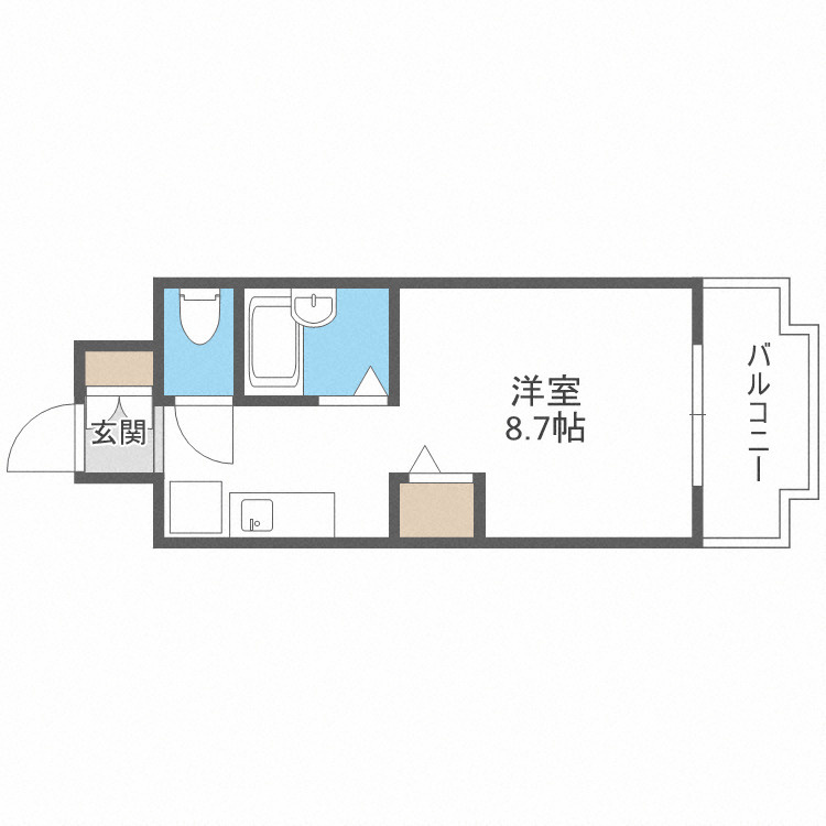 筑紫野市原田５丁目の賃貸マンションの間取り