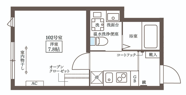 【間取り】 | COCOCUBE大井町Ⅱ